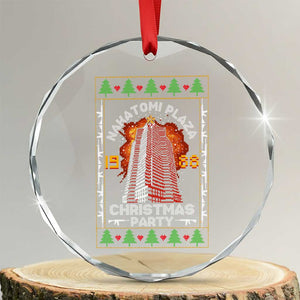 Nakatomi Plaza Christmas Party 1988 Machine Gun Crystal Glass Ornament TS09 Transparent Glass 3'' Circle Print Your Wear