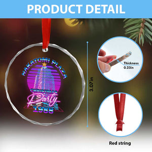 Nakatomi Plaza Christmas Party 1988 Vaporwave Crystal Glass Ornament TS09 Print Your Wear