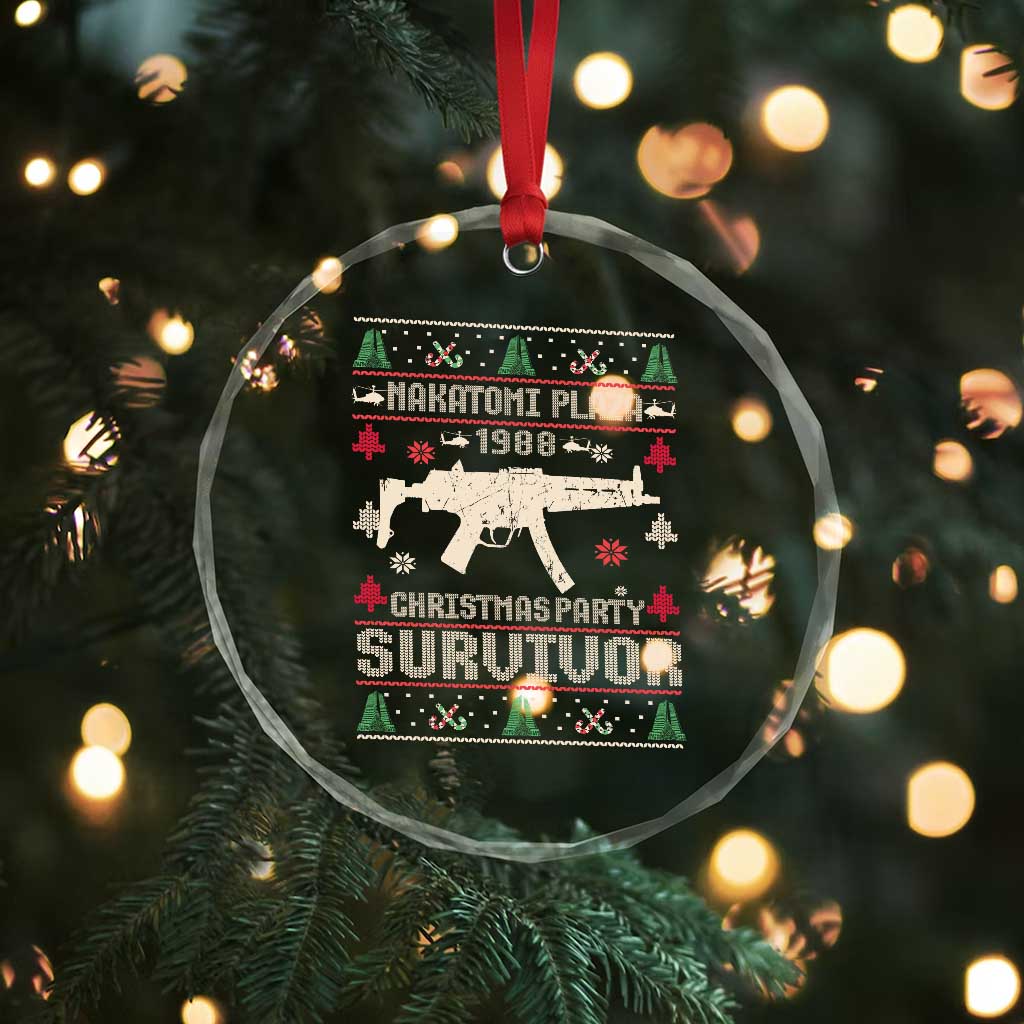 Nakatomi Plaza Christmas Party Crystal Glass Ornament Funny 80's Die Movie 1988 Ugly Christmas TS10 Print Your Wear
