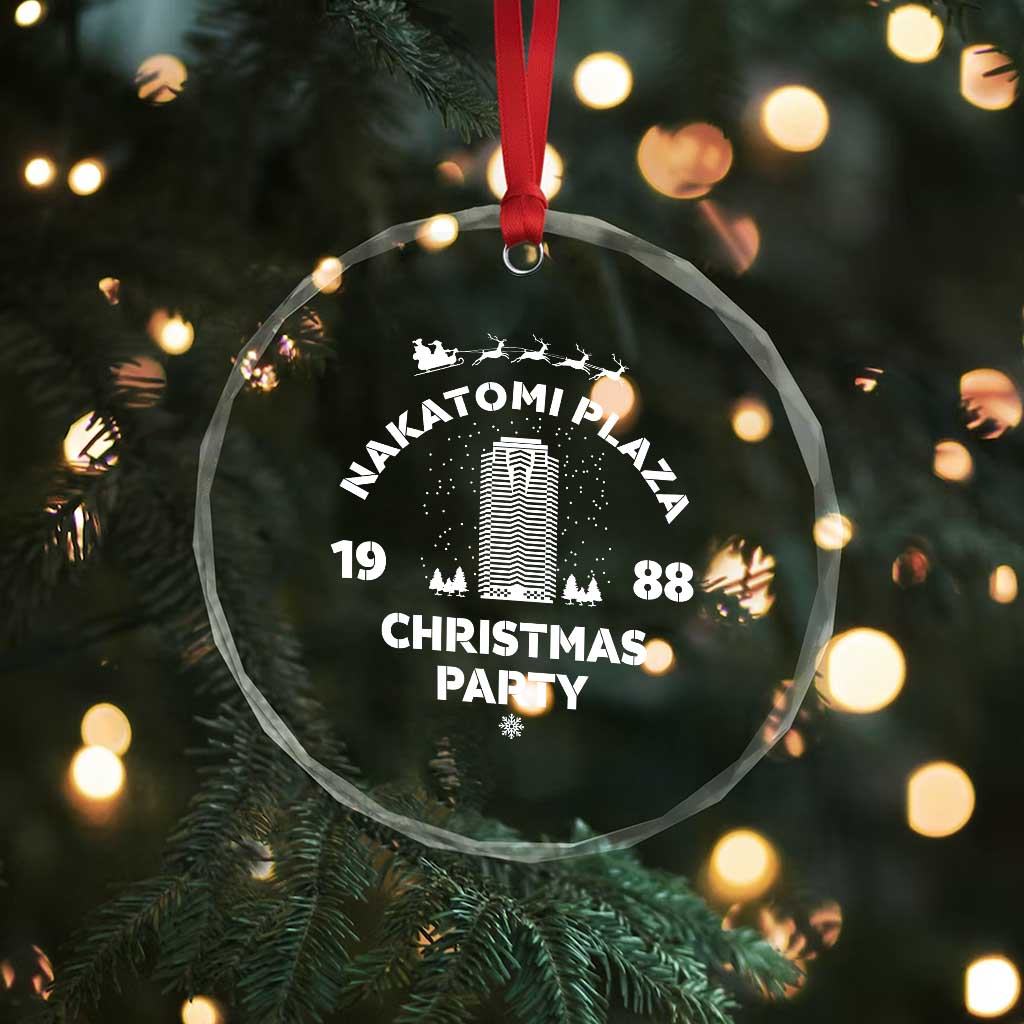 Nakatomi Plaza Christmas Party Crystal Glass Ornament Funny 80's Movie Xmas Party TS10 Print Your Wear