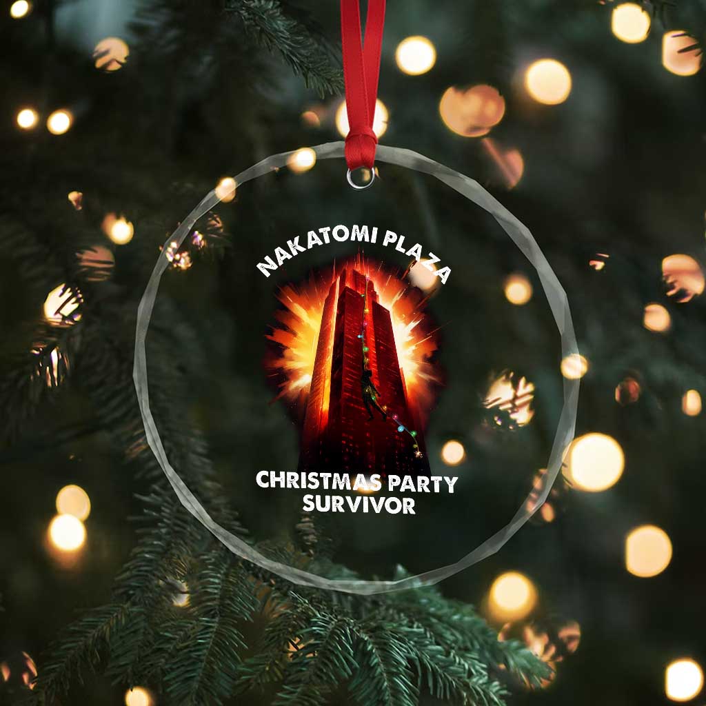 Nakatomi Plaza Christmas Party Survivor Crystal Glass Ornament TS09 Print Your Wear