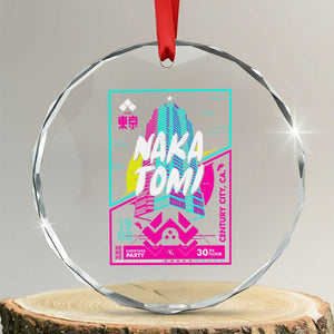 Nakatomi Plaza Crystal Glass Ornament Party 1988 Christmas Jumper Xmas Funny 80's Die Movie Bruce TS10 Transparent Glass 3'' Circle Print Your Wear