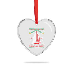 Nakatomi Plaza Heart Crystal Glass Ornament Christmas Party 1988 Seasons Greetings TS11 Print Your Wear