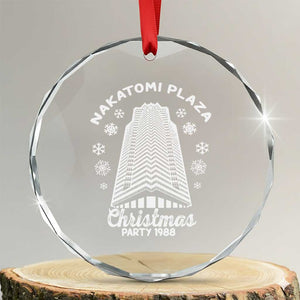 Nakatomi Plaza Party 1988 Classic Crystal Glass Ornament Xmas Gift TS10 Transparent Glass 3'' Circle Print Your Wear