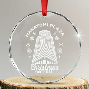 Nakatomi Plaza Party 1988 Classic Crystal Glass Ornament Xmas Gift TS10 Transparent Glass 3'' Circle Print Your Wear