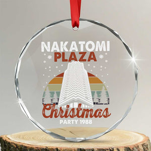 Nakatomi Plaza Party 1988 Crystal Glass Ornament Xmas Gift TS10 Transparent Glass 3'' Circle Print Your Wear