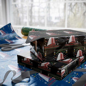Nakatomi Plaza Wrapping Paper Roll Christmas Party 1988 Seasons Greetings TS11 Black Print Your Wear