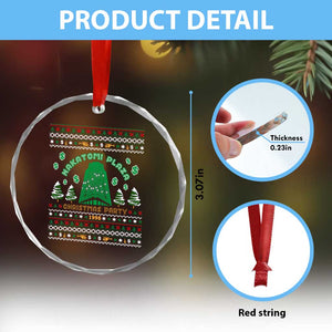 Nakatomi Plaza Xmas Party 1988 Crystal Glass Ornament Funny 80's Movie Xmas Gift Ugly Christmas TS10 Print Your Wear