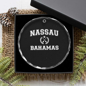 Nassau Souvenir Crystal Glass Ornament Bahamas Rowing Beach Summer Vacation TS10 Print Your Wear