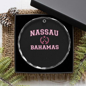 Nassau Souvenir Crystal Glass Ornament Bahamas Rowing Summer Vacation Girls Trip TS10 Print Your Wear