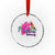 Nassau Souvenir Crystal Glass Ornament Caribbean Bahamas Beach Vacation TS10 Transparent Glass 3'' Circle Print Your Wear