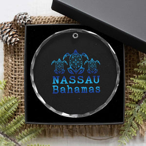 Nassau Souvenir Crystal Glass Ornament Sea Turtle Bahamas Beach Vacation TS10 Print Your Wear