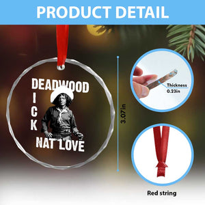 Nat Love Crystal Glass Ornament Deadwood Dick Black Cowboy Western Legend Vintage TS02 Print Your Wear