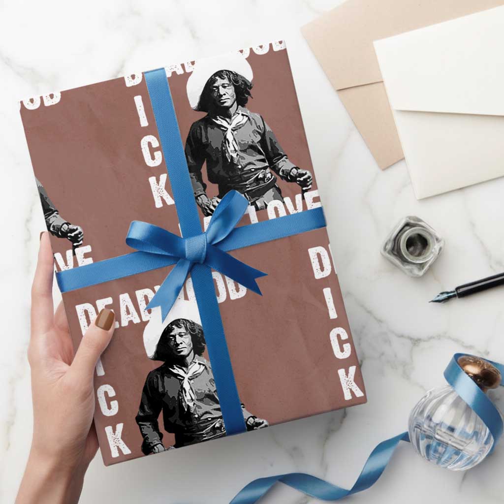 Nat Love Wrapping Paper Roll Deadwood Dick Black Cowboy Western Legend Vintage TS02 Mocha Print Your Wear