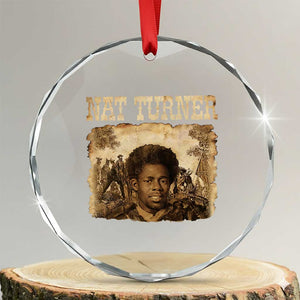 Nat Turner Crystal Glass Ornament Black History African American TS14 Transparent Glass 3'' Circle Print Your Wear