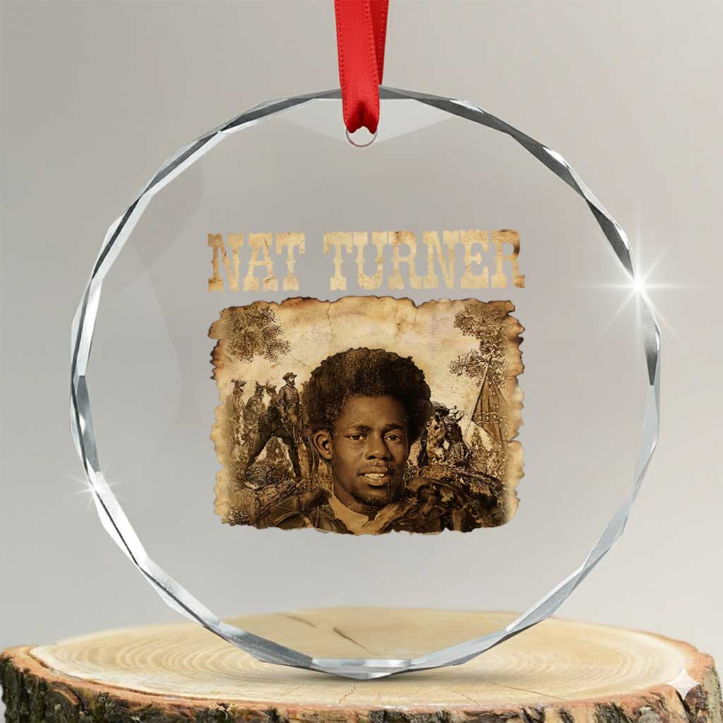 Nat Turner Crystal Glass Ornament Black History African American TS14 Transparent Glass 3'' Circle Print Your Wear