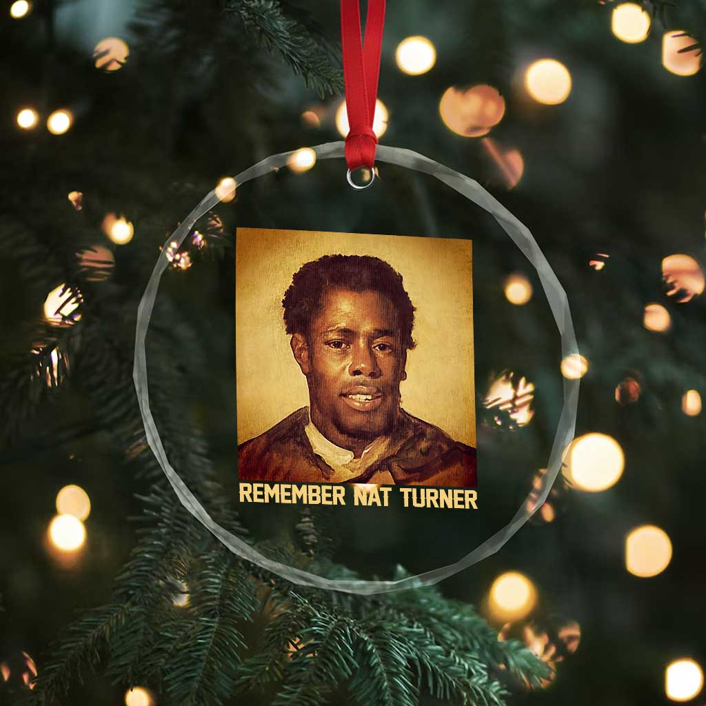 Nat Turner Crystal Glass Ornament Black History Month TS14 Print Your Wear