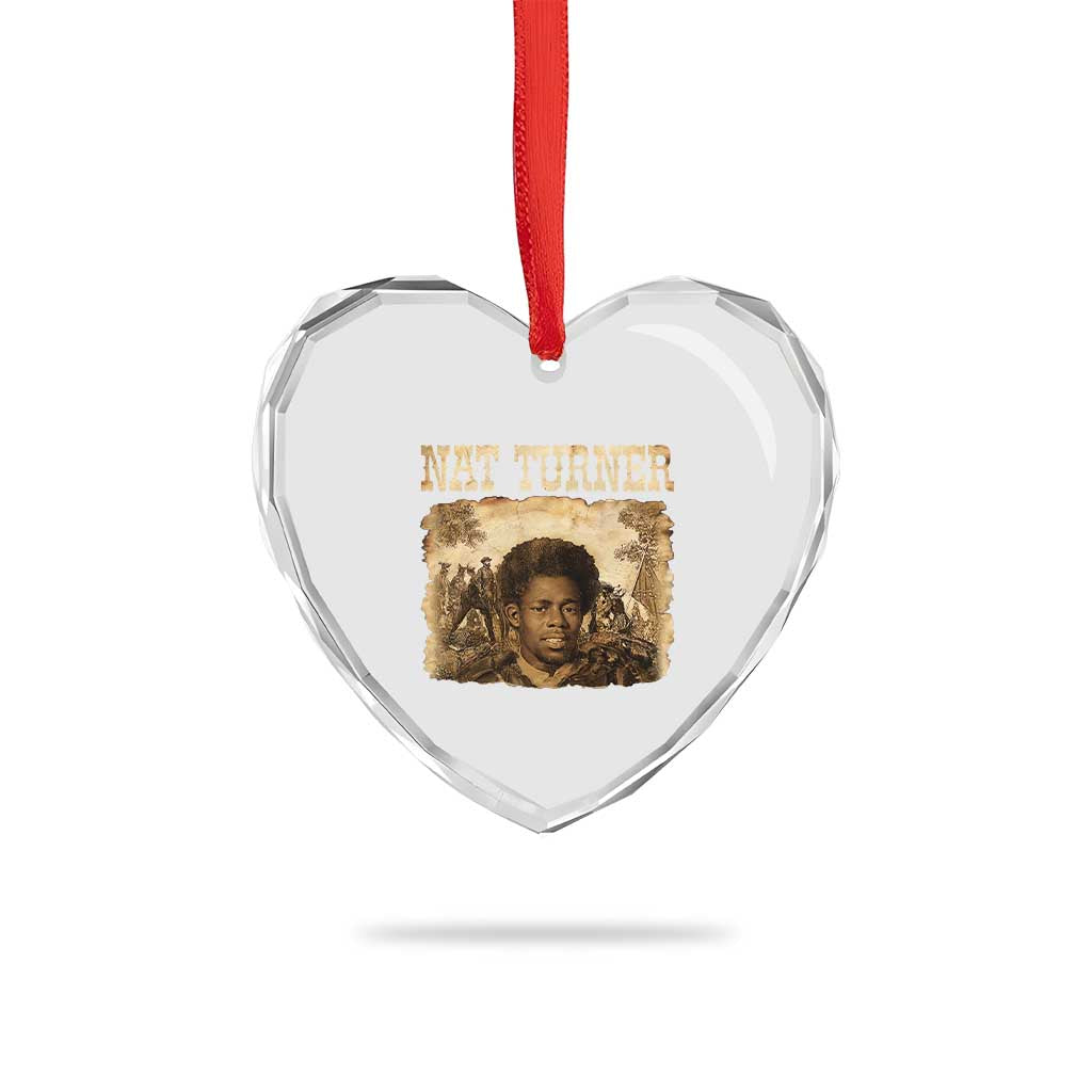 Nat Turner Heart Crystal Glass Ornament Black History African American TS14 Print Your Wear
