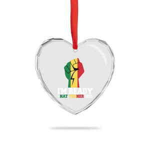 Nat Turner Quote Heart Crystal Glass Ornament Black History African American TS14 Print Your Wear