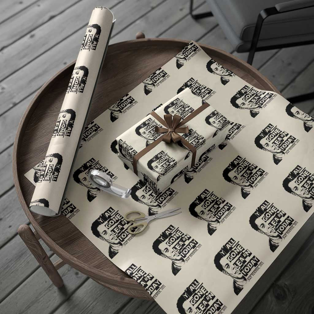 Nat Turner Quote Wrapping Paper Roll Black History Hero Y'all Gone Learn Today TS14 Beige Print Your Wear