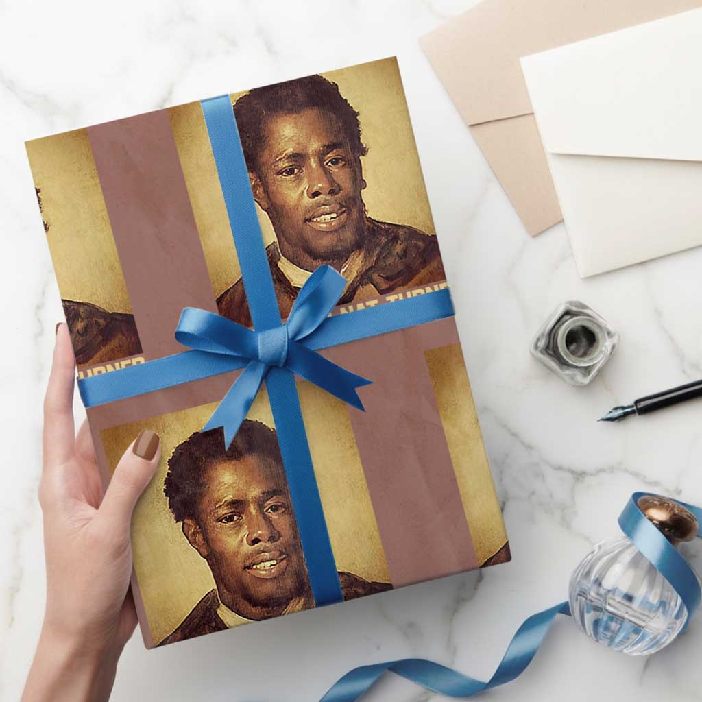 Nat Turner Wrapping Paper Roll Black History Month TS14 Mocha Print Your Wear