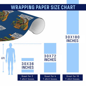 Native Alligator Alcatraz Wrapping Paper Roll Florida Gator Break The Chain TS02 Print Your Wear