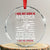 Native American Apache Crystal Glass Ornament I Was Not Born In America - Print Your Wear