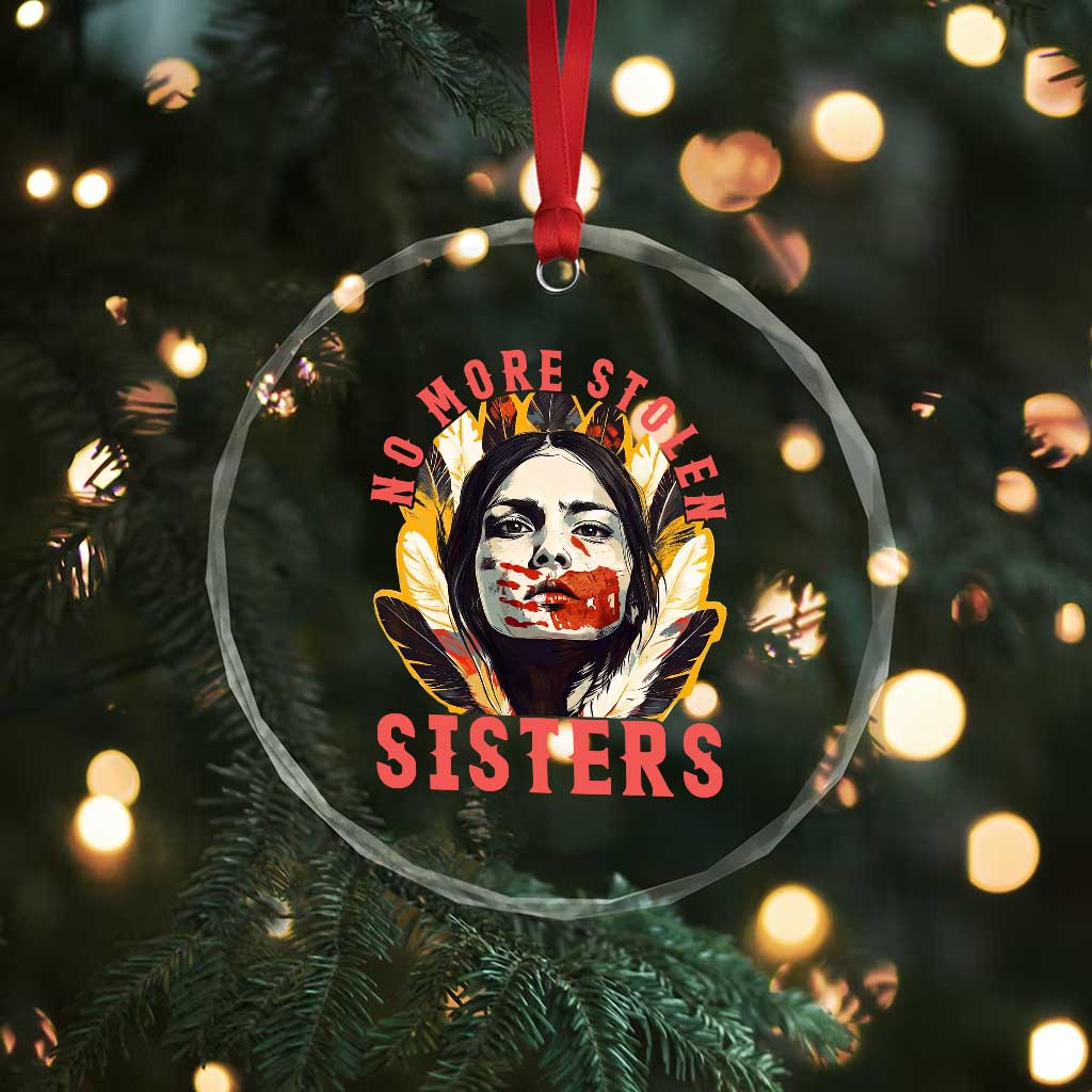 Native American Awareness Gift Crystal Glass Ornament No More Stolen Sisters MMIW Support TS12 Print Your Wear