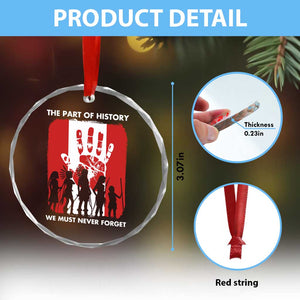 Native American Child Idian Crystal Glass Ornament The Part Of History We Must Never Forget - Print Your Wear