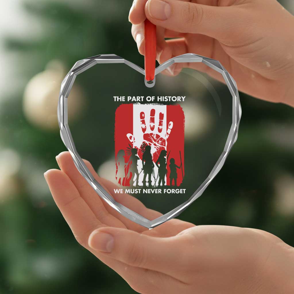 Native American Child Idian Heart Crystal Glass Ornament The Part Of History We Must Never Forget TS14 Print Your Wear