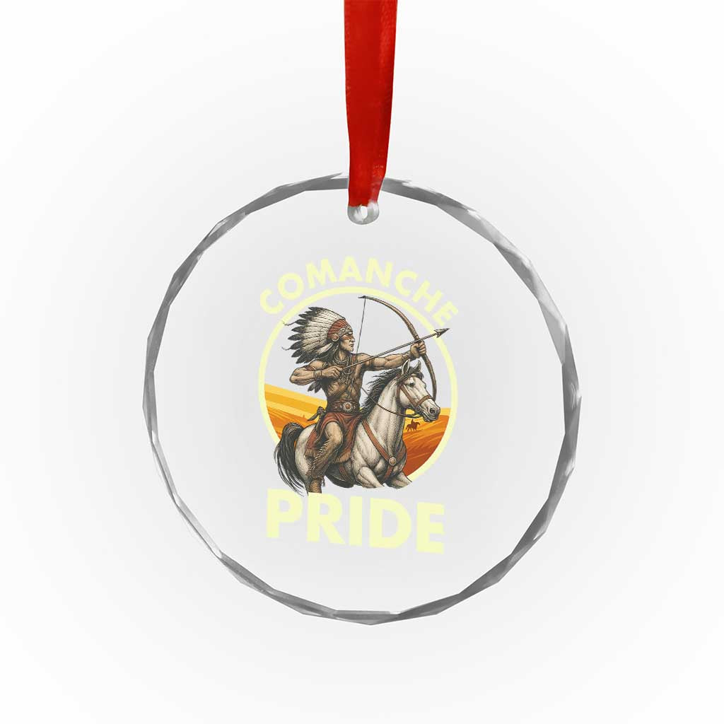 Native American Comanche Pride Indigenous People Day Crystal Glass Ornament TS14 Print Your Wear