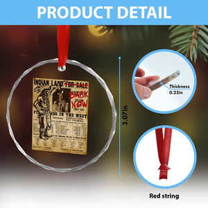 Native American Crystal Glass Ornament Indian Land For Back Now TS10 Print Your Wear