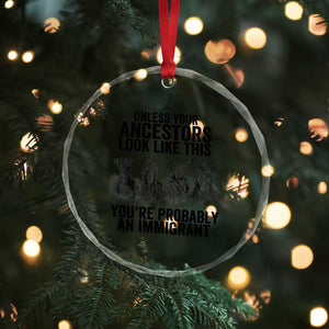 Native American Crystal Glass Ornament Uncess Your Ancestors Look Like This You're Probably An Immigrant TS02 Print Your Wear