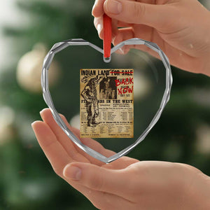 Native American Heart Crystal Glass Ornament Indian Land For Back Now TS10 Print Your Wear
