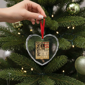Native American Heart Crystal Glass Ornament Indian Land For Back Now TS10 Print Your Wear