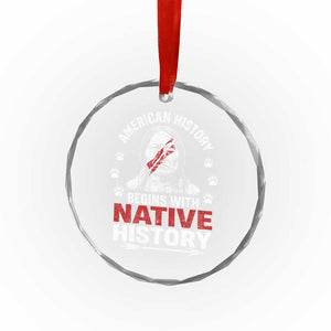 Native American History Crystal Glass Ornament Indigenous Peoples Tribal Pride - Print Your Wear