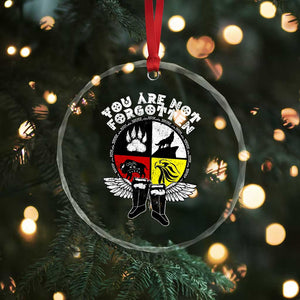 Native American Indian Crystal Glass Ornament You Are Not Forgotten - Print Your Wear