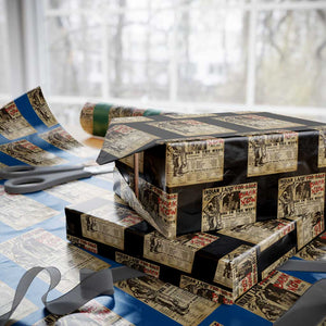 Native American Wrapping Paper Roll Indian Land For Back Now TS10 Black Print Your Wear