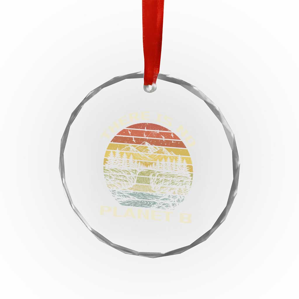 Nature Lover Shirt, Earth Day Gift, Save the Planet Shirt, Nature T-Shirt, Nature Lover Gift, Outdoor Environment Shirts, No Planet B Shirt Crystal Glass Ornament TS12 Print Your Wear