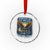Navy Veteran 250th Anniversary Crystal Glass Ornament Forged of Salt and Steel US Naval Ships 250th Anniversary TS10 Transparent Glass 3'' Circle Print Your Wear