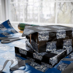 Navy Veteran Wrapping Paper Roll King Neptune Shellback Ancient Order Of The Deep TS11 Black Print Your Wear