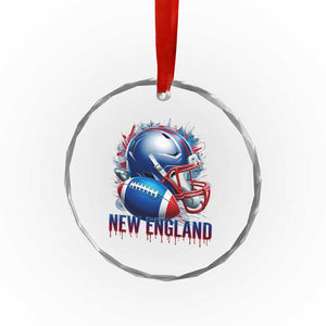 NE Football Spirit Crystal Glass Ornament Game Day Sports Fan Gift TS12 Print Your Wear