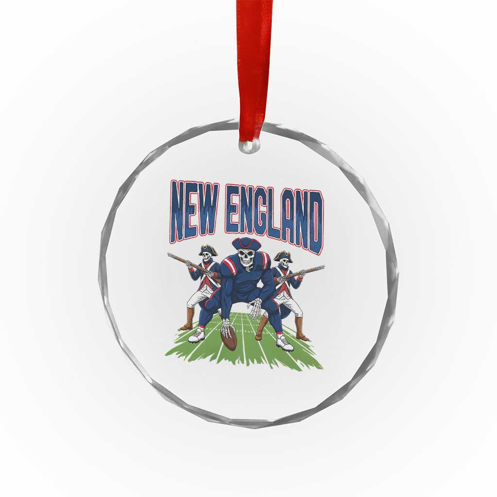 NE Gothic Skeleton Crystal Glass Ornament Football Lover Gift TS12 Print Your Wear
