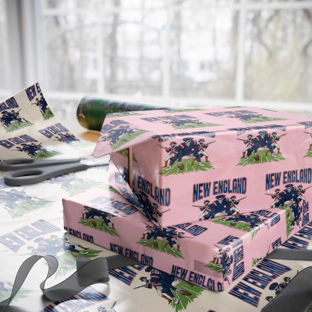 NE Gothic Skeleton Wrapping Paper Roll Football Lover Gift TS12 Light Pink Print Your Wear