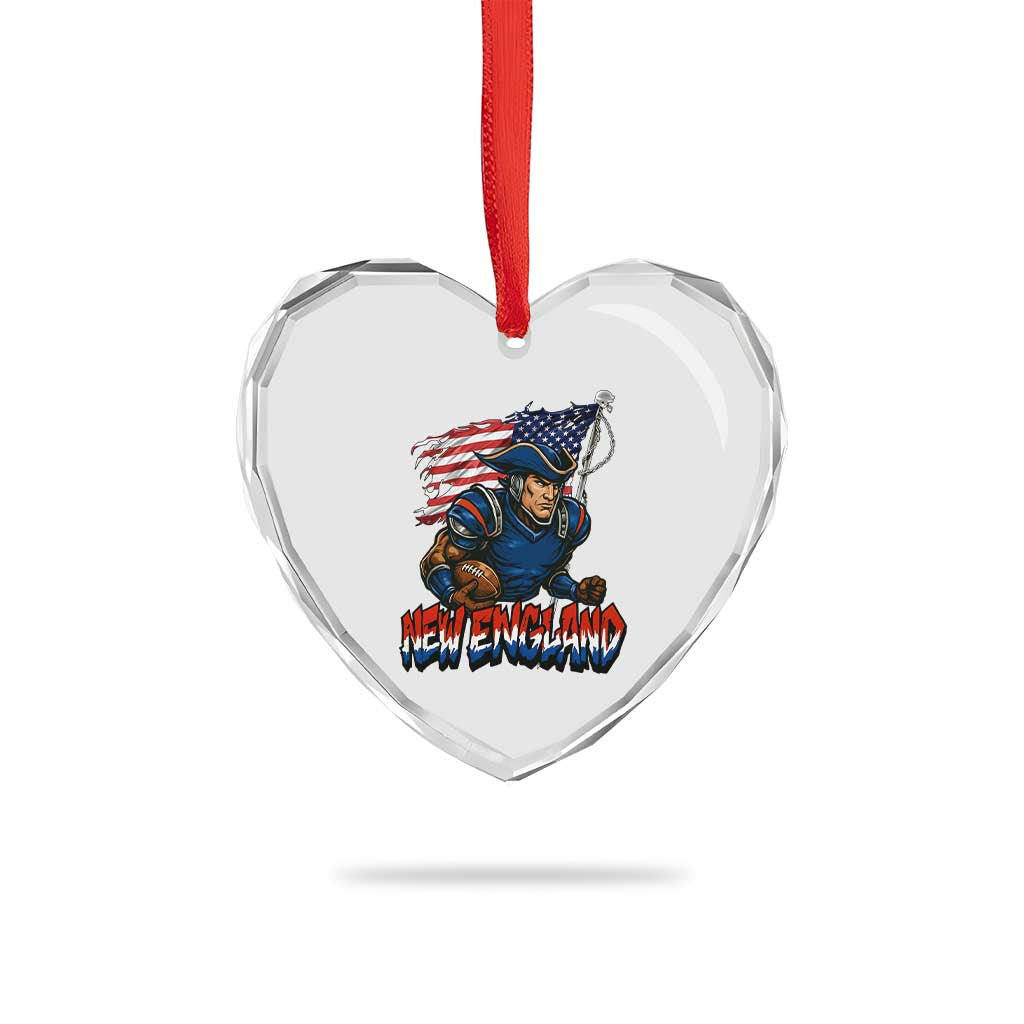 NEFP Game Day Sports Fan Gift Heart Crystal Glass Ornament TS12 Print Your Wear