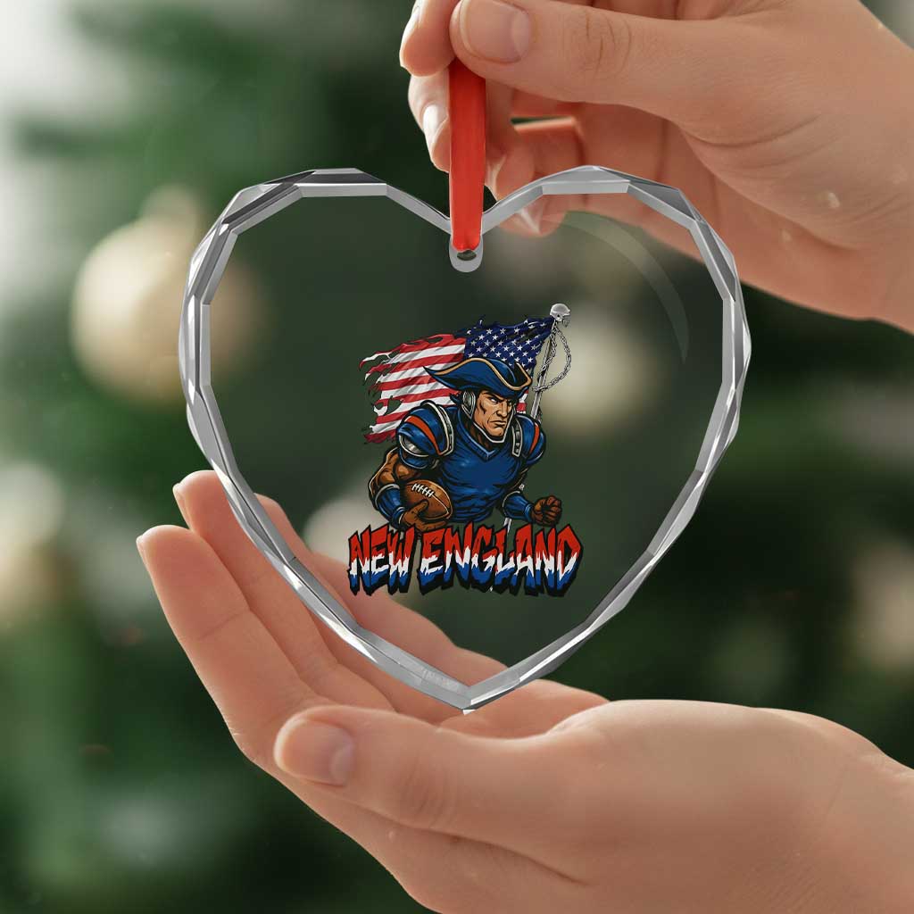 NEFP Game Day Sports Fan Gift Heart Crystal Glass Ornament TS12 Print Your Wear