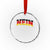 Nein Germany Crystal Glass Ornament No Saying Funny German Flag Oktoberfest TS10 Transparent Glass 3'' Circle Print Your Wear
