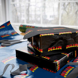 Nein Germany Wrapping Paper Roll No Saying Funny German Flag Oktoberfest TS10 Black Print Your Wear