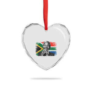 Nelson Mandela Quote Heart Crystal Glass Ornament I Never Lose I Either Win Or I Learn TS11 Print Your Wear