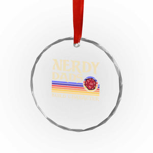 Nerdy Dad Crystal Glass Ornament Funny Fathers Day RPG Gaming D20 Tabletop TS11 Print Your Wear